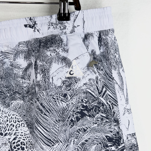 Nike Men's ACG Reservoir Hiking Trail Printed Shorts Size XL NWT Jaguar Tropical - Picture 5 of 9